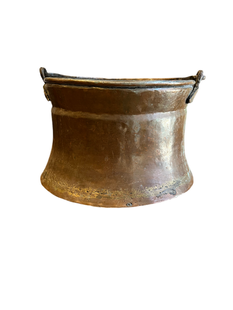 Primitive Antique Copper Cauldron