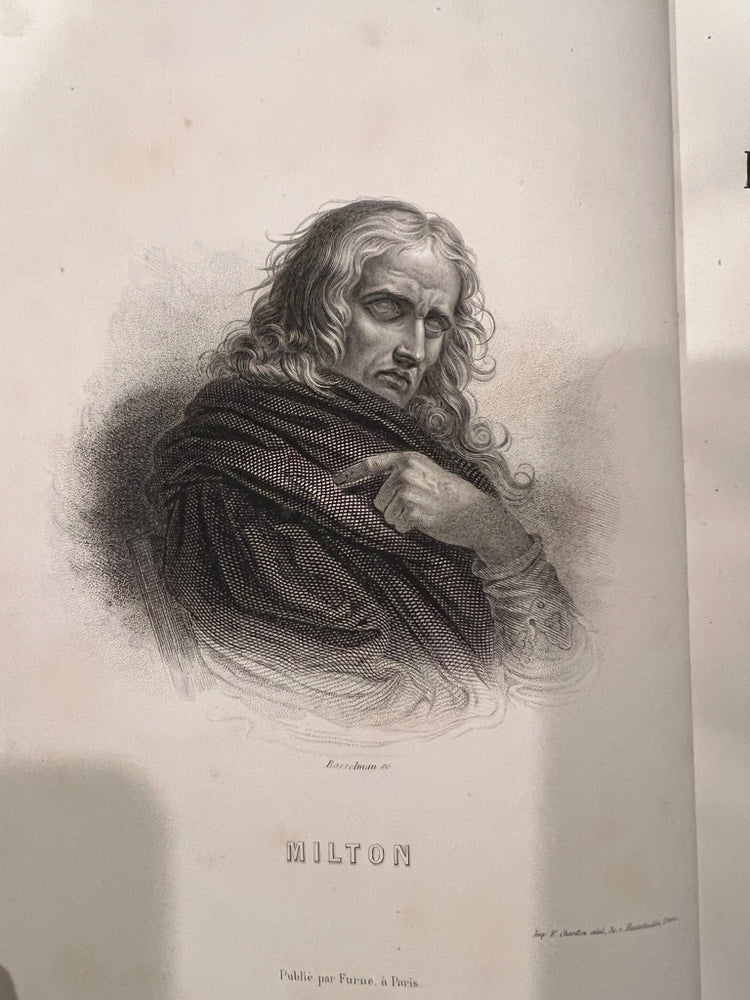 1863 Antique French Book, Milton's Paradise Lost