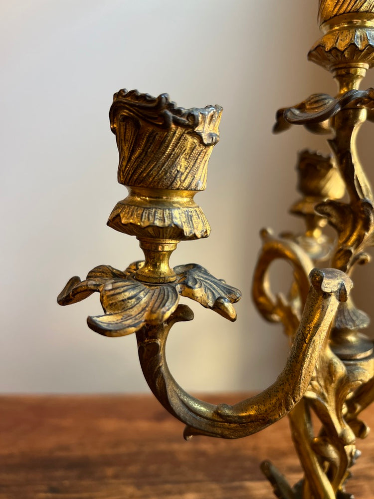 Antique 1800's French Bronze Candelabra
