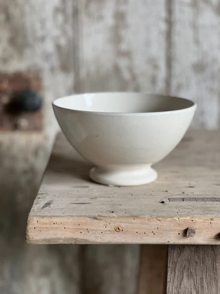 Vintage French Ironstone Cafe Au Lait Bowls