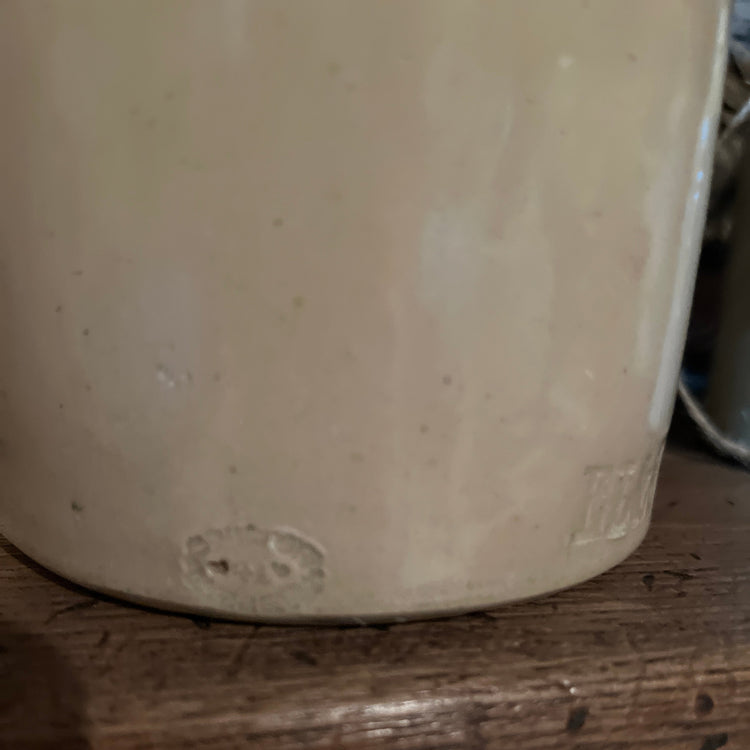 Stamped Antique English Pantry Crock