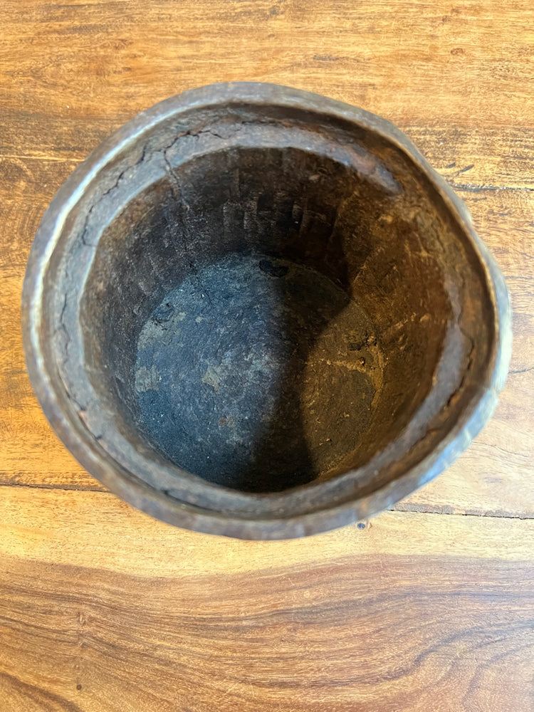 Antique Primitive Hanging Grain Bucket