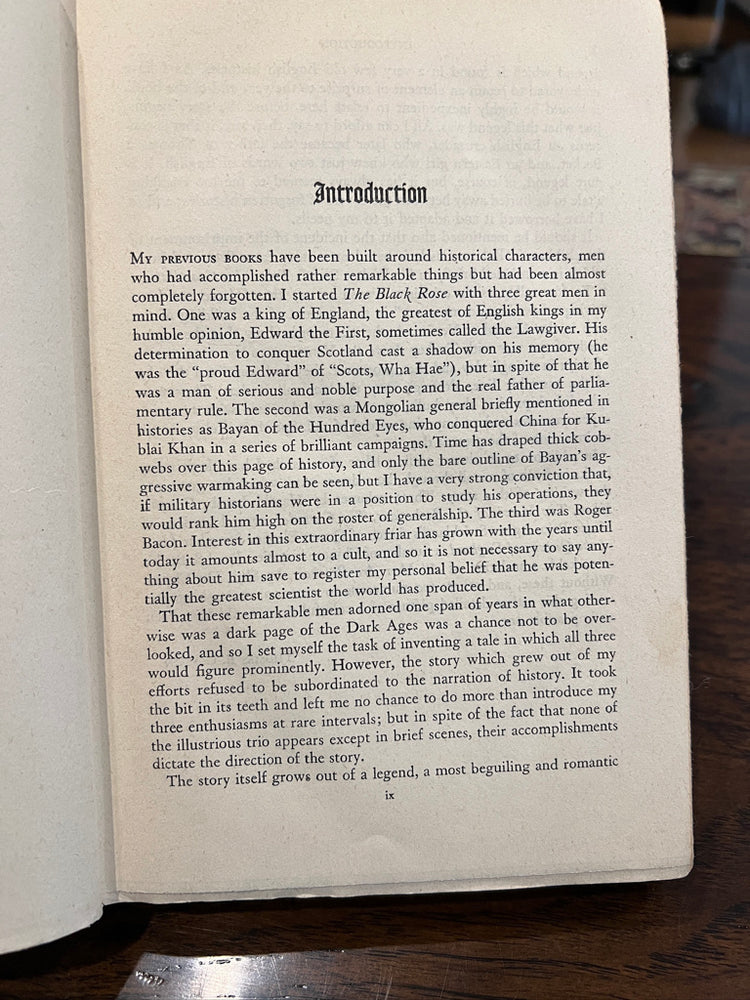 Vintage Book - The Black Rose, 1945