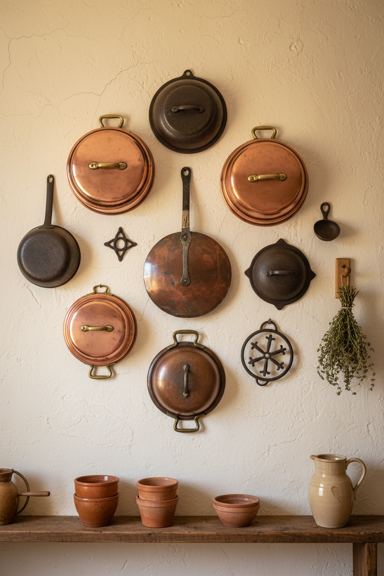 Antique French Copper Lid