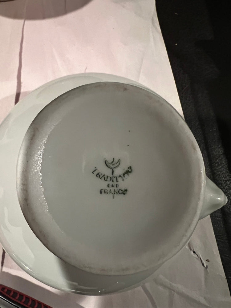 Antique Vintage White Lion Head Bowl (French and German)
