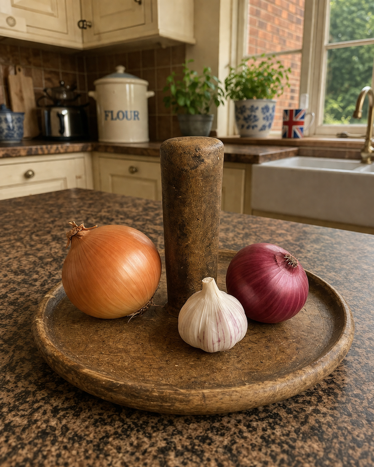 English Antique Wood Butter Smoother