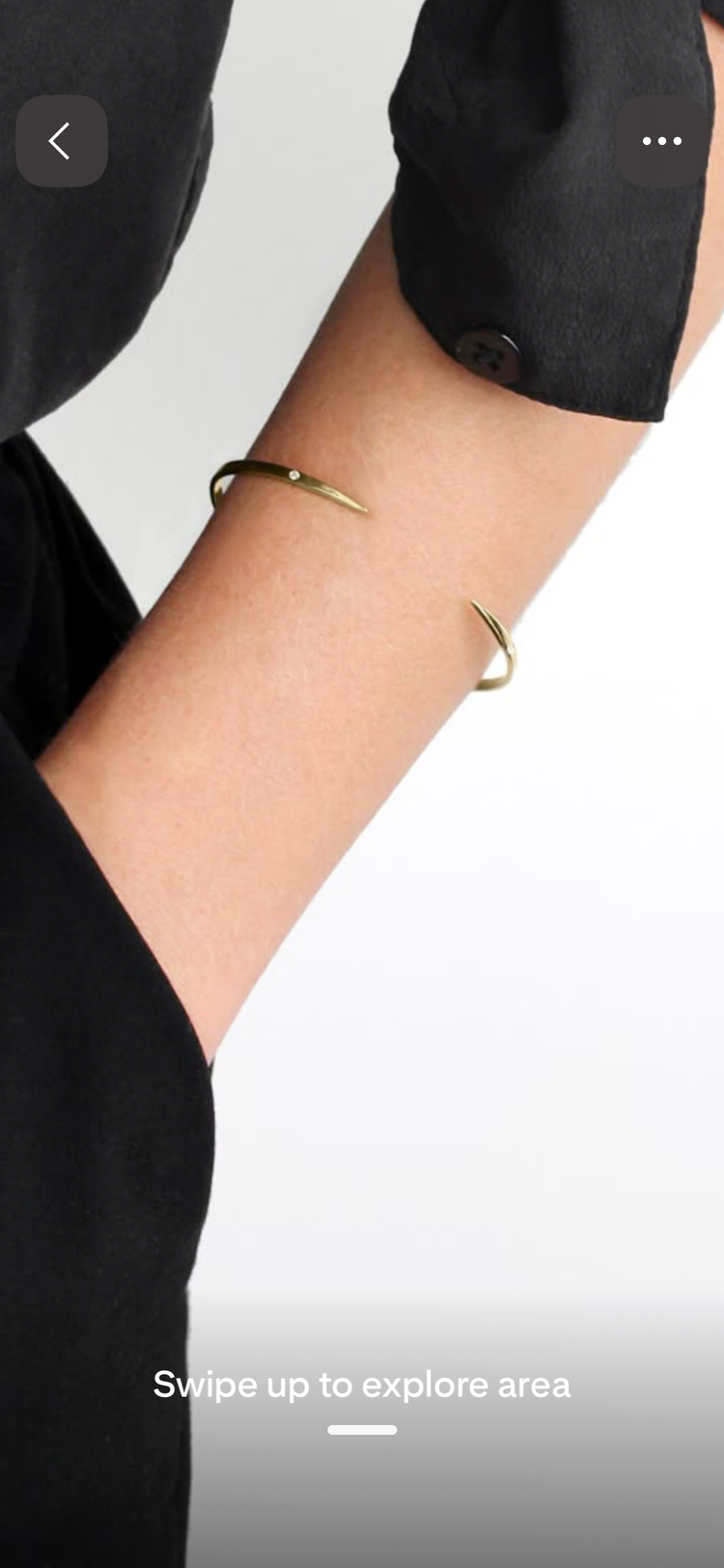 14K Gold Diamond Spike Cuff Bracelet