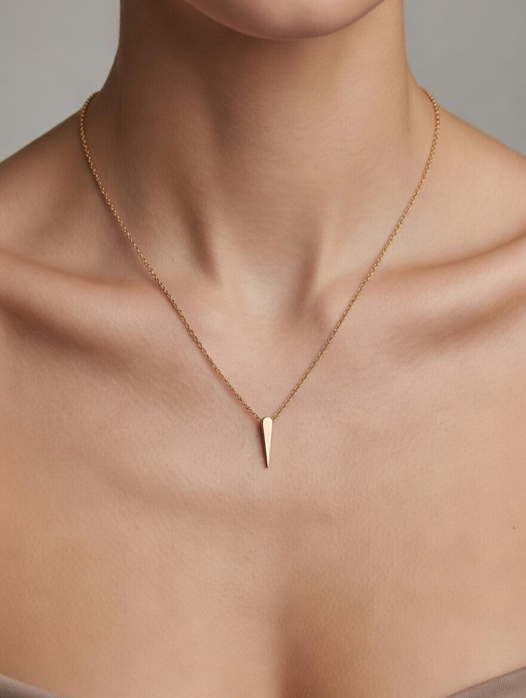 14K Gold Thorn Necklace