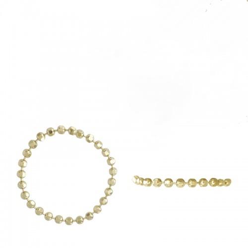Almost There 14K Gold Diamond Cut Chain Stacking Ring | Avie Fine Jewelry