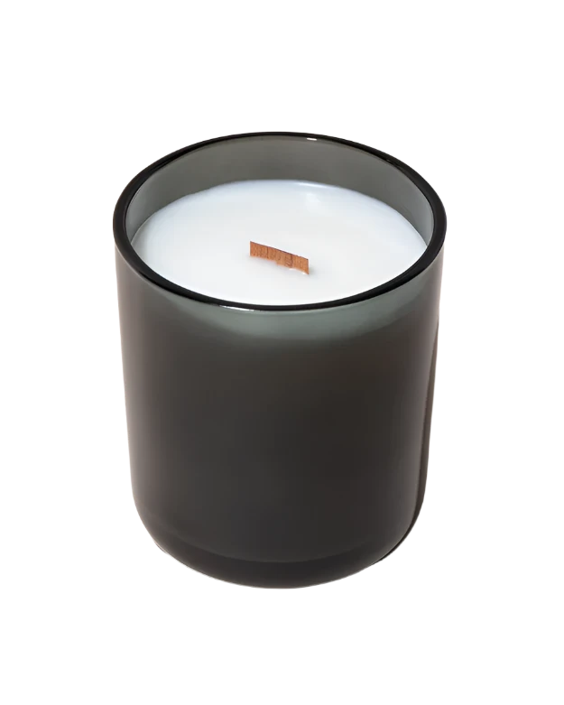 Signature Wooden Wick Candle  - Dark Smoke