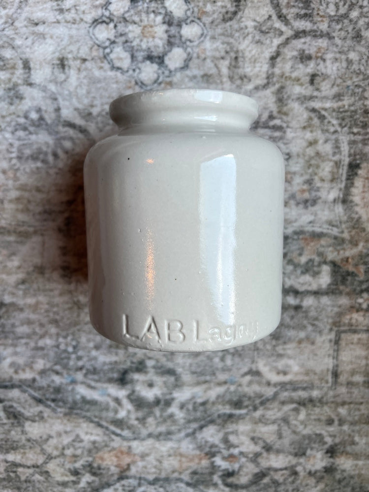 Antique Vintage French LAB Lagny Mustard Jar