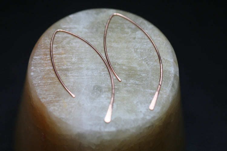 Wire Wishbone Threader Earrings