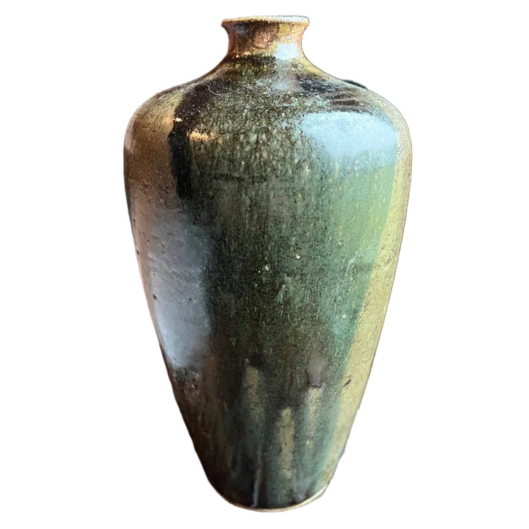 Green Vintage Studio Pottery Vase