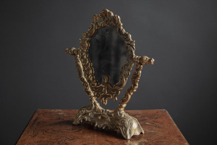 Antique Ornate Cherub Mirror