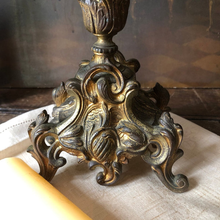 Antique 1800's French Bronze Candelabra