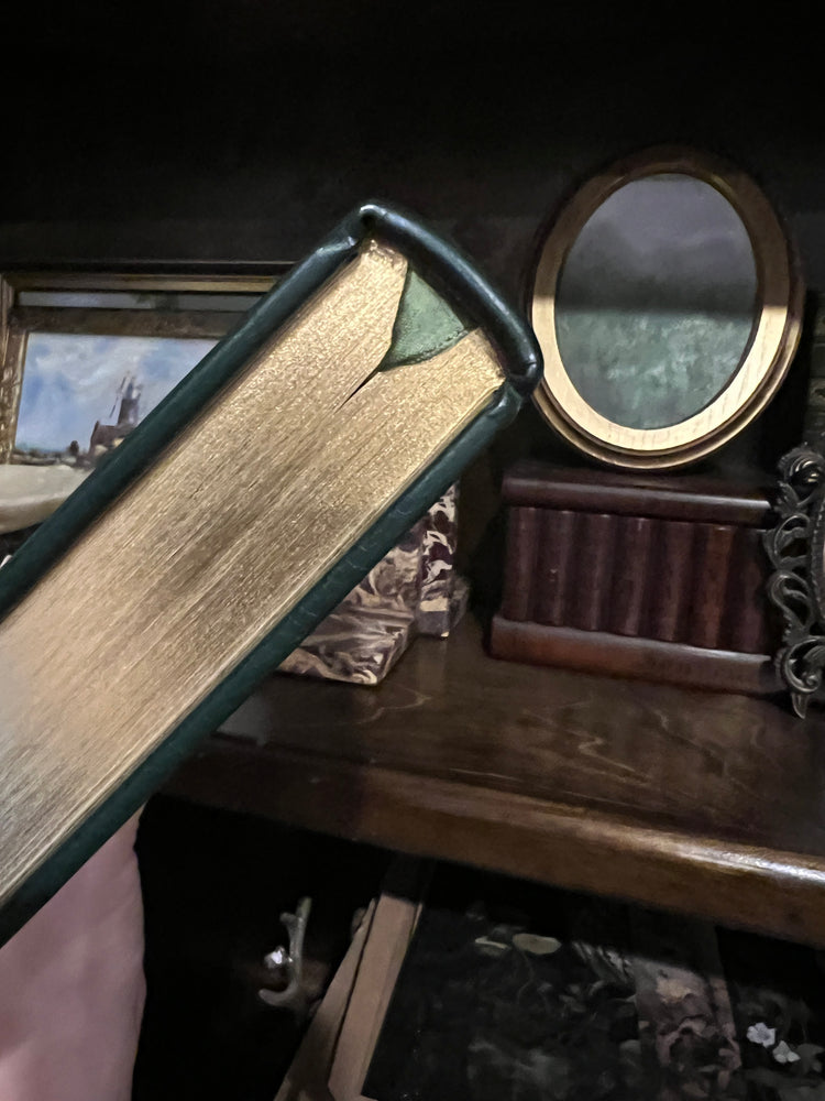 Wuthering Heights, Emily Brontë, Green Leather Franklin Library