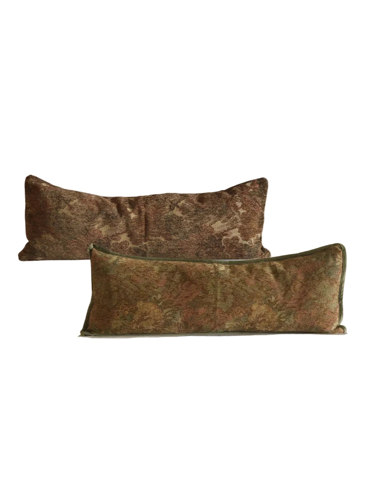 European Tapestry Long Lumbar Pillow Cover