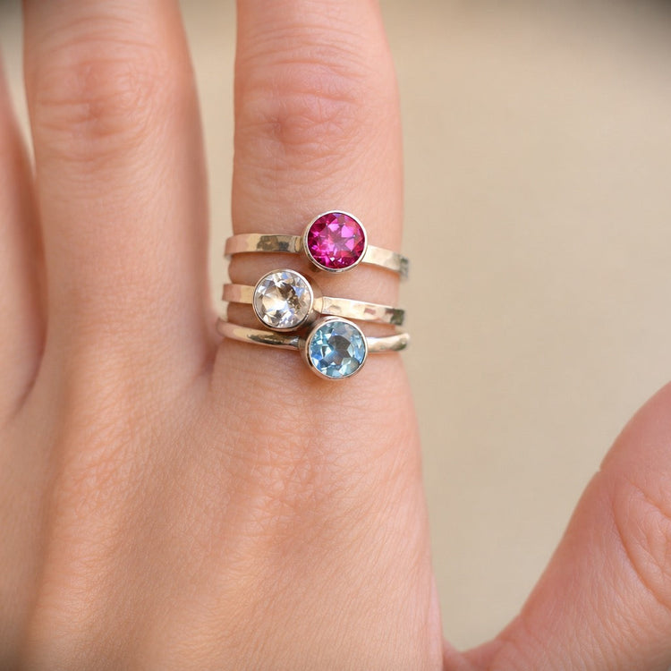 Sterling Silver Topaz Rings