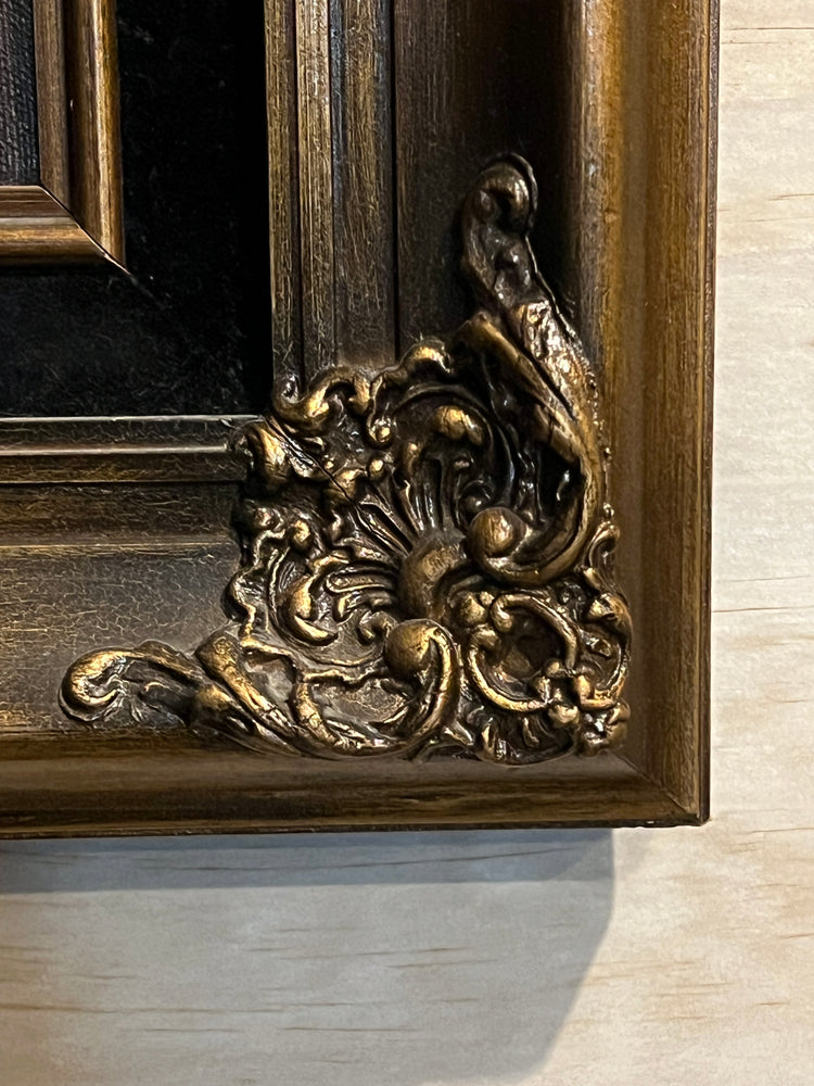 Moody Vintage Still Life Oil Painting, Onions and Mushroom