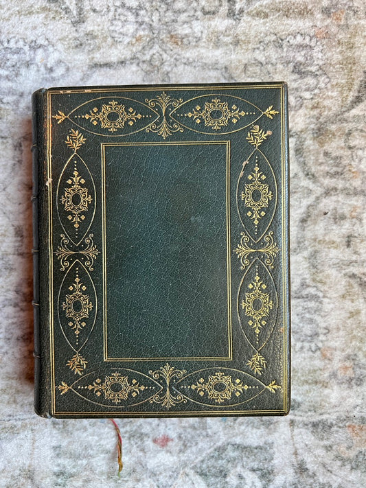 Sacre Coeur Antique French Green Leather Bound Missel Book, 1893