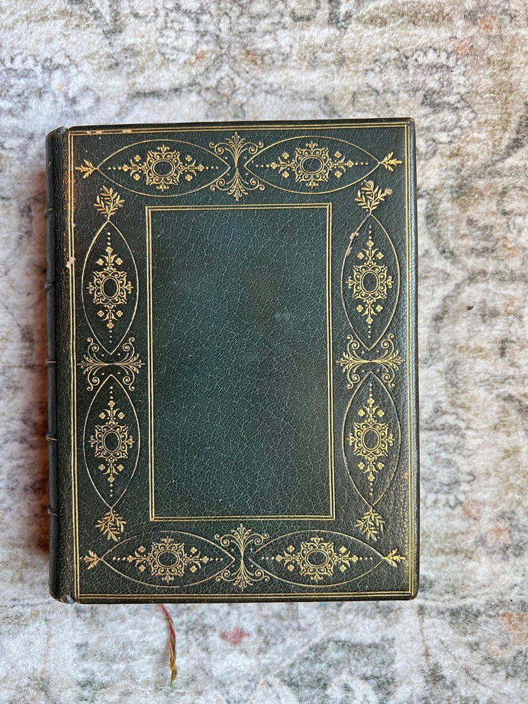 Sacre Coeur Antique French Green Leather Bound Missel Book, 1893