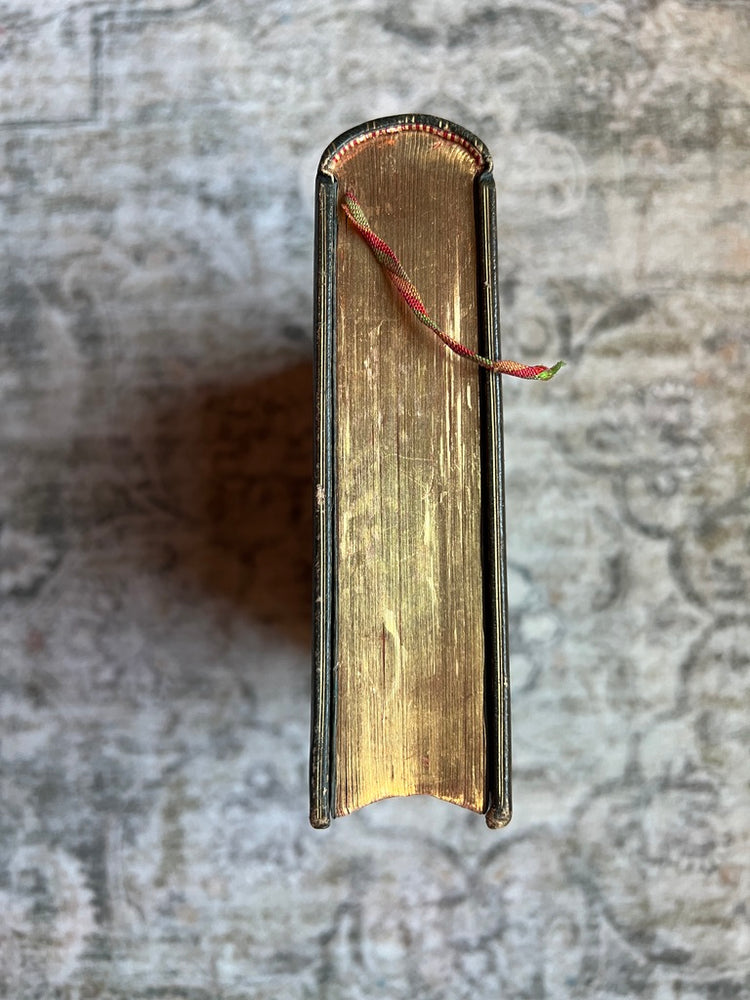 Sacre Coeur Antique French Green Leather Bound Missel Book, 1893
