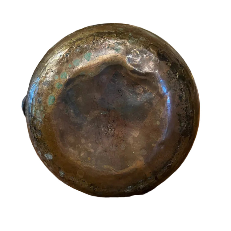 Antique Primitive Copper Cauldron
