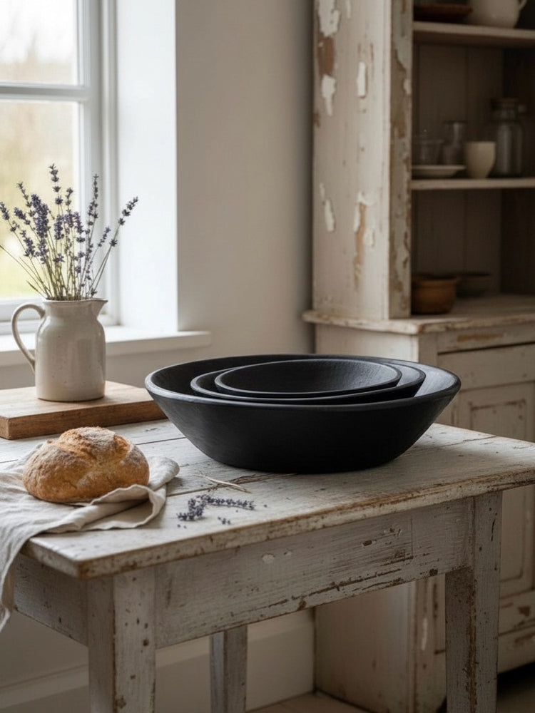 Dough Bowl Black Wash Extra Small