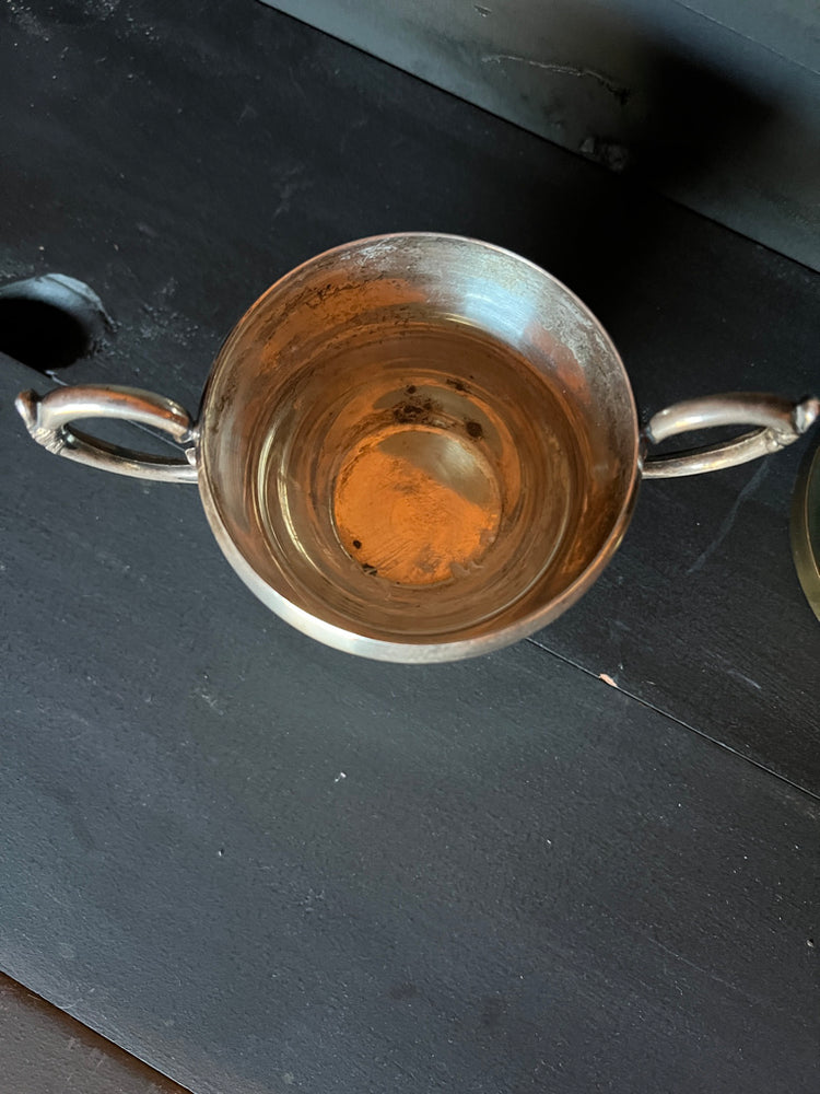Silver Plated Copper Sugar Bowl