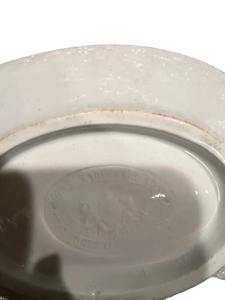 Antique English White Ironstone Dish