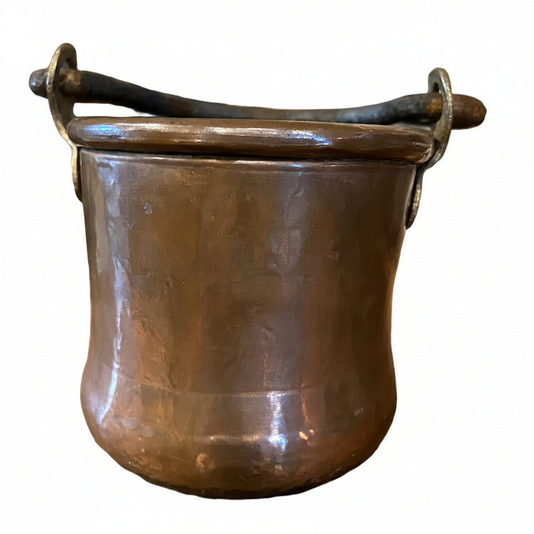 Antique Primitive Copper Cauldron
