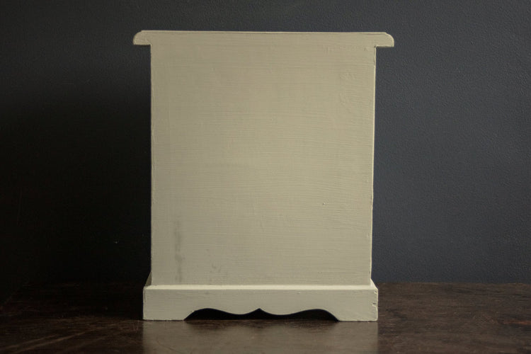 Vintage English Floral Hand Painted Tabletop Dresser