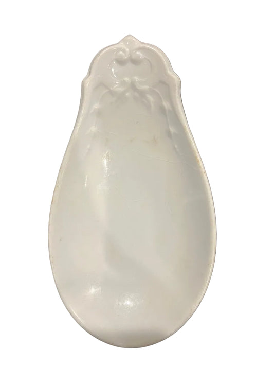 Antique English White Ironstone Dish