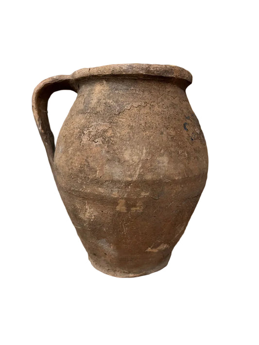 Antique Rustic Pottery Pitcher