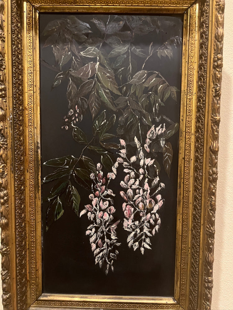 Antique Dark Moody Floral Original Painting