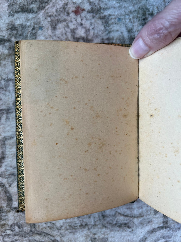Antique French Green Leather Bound Missel Book, 1893