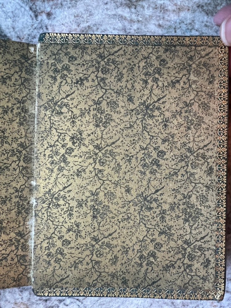 Antique French Green Leather Bound Missel Book, 1893