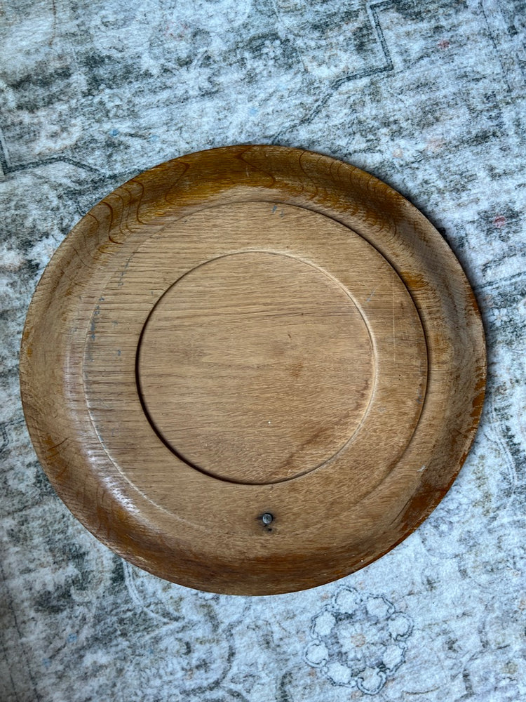Antique Vintage German Round Bread Board  - Give Us Our Daily Bread
