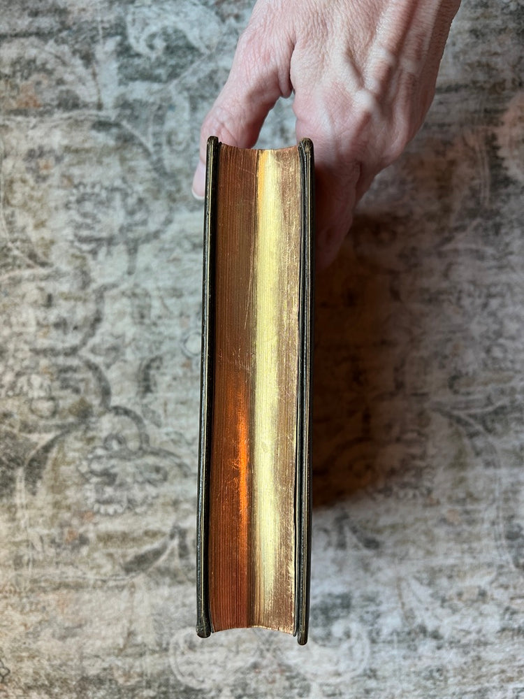 Sacre Coeur Antique French Green Leather Bound Missel Book, 1893