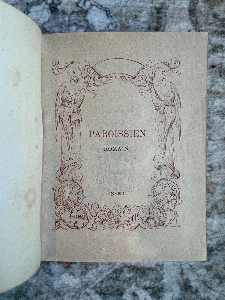 Antique French Green Leather Bound Missel Book, 1893