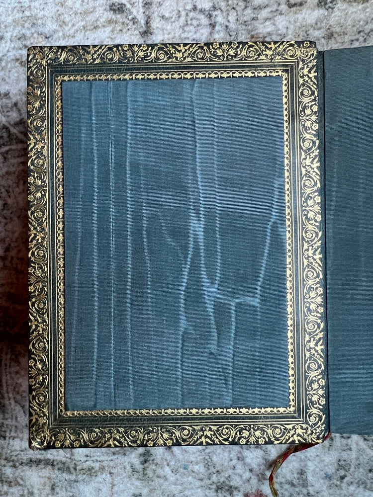 Sacre Coeur Antique French Green Leather Bound Missel Book, 1893