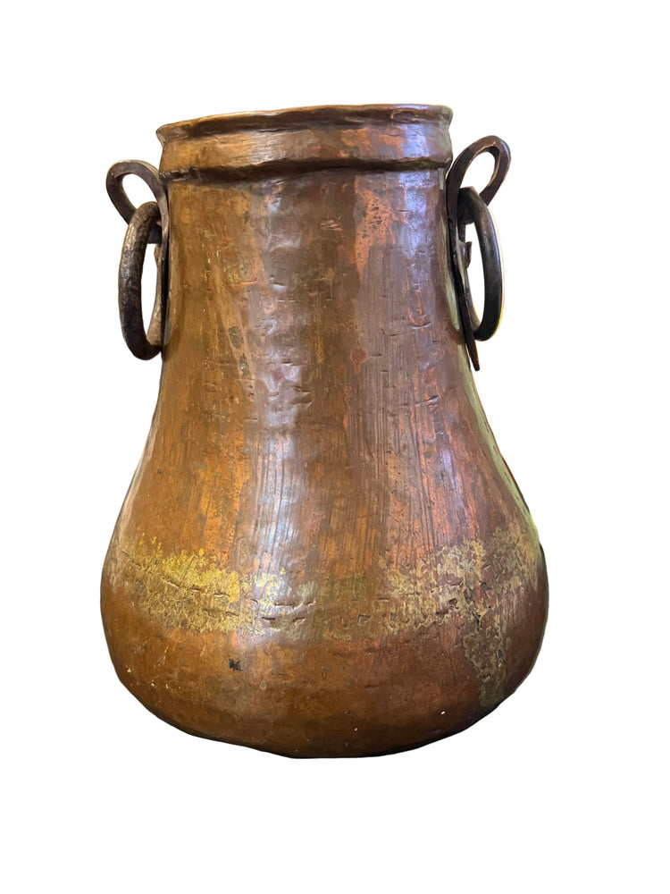 Primitive Antique Copper Vase