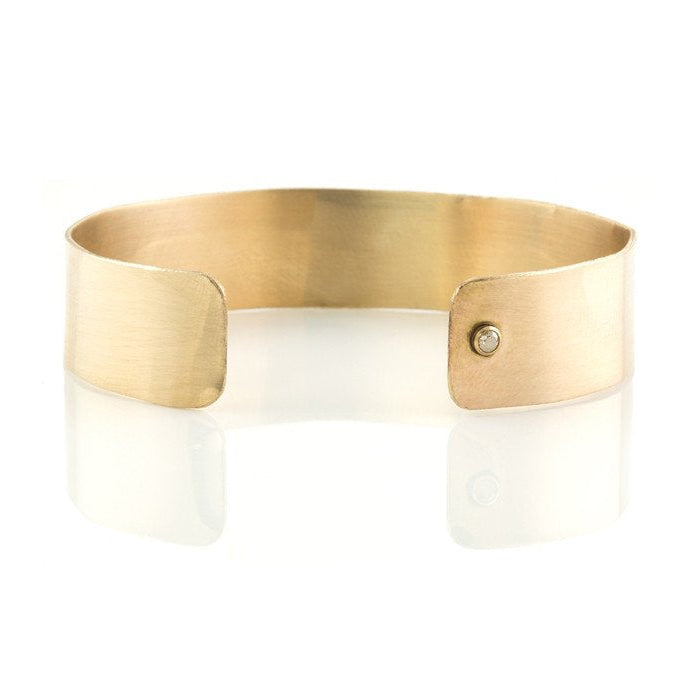 Diamond Wide Cuff Bracelet