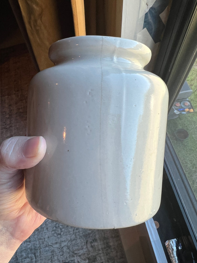 Antique Vintage French LAB Lagny Mustard Jar