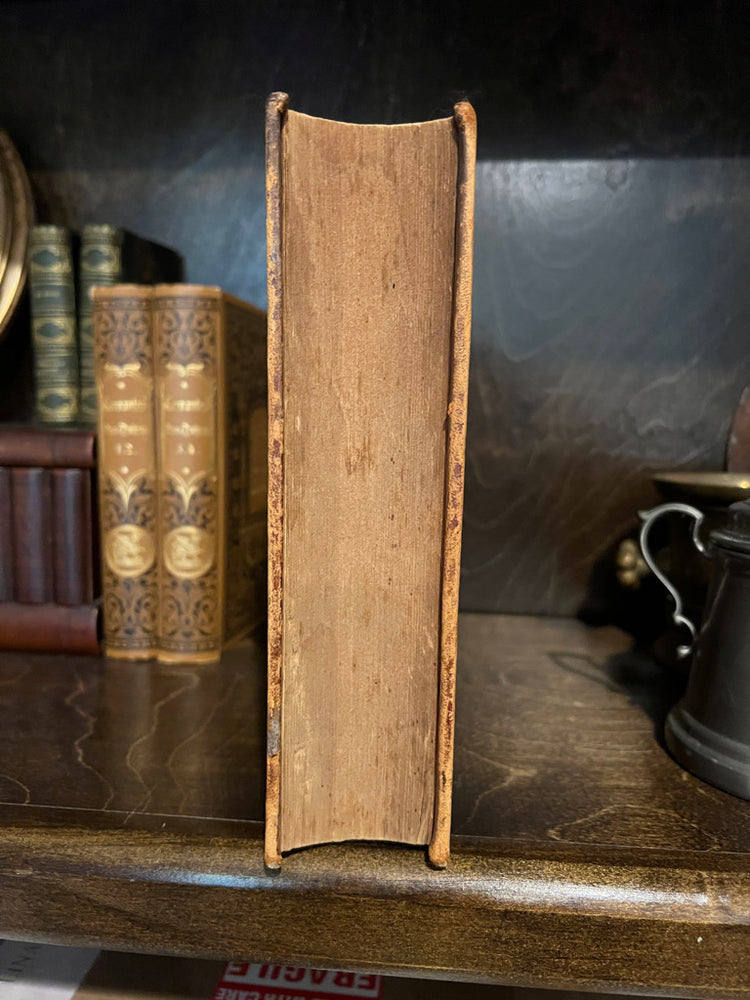 Antiquarian Antique 1852 Embossed German Prayer Book