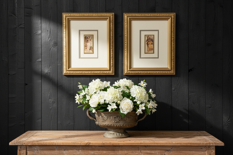 Set of 2 Vintage Antique Angel Lithographs