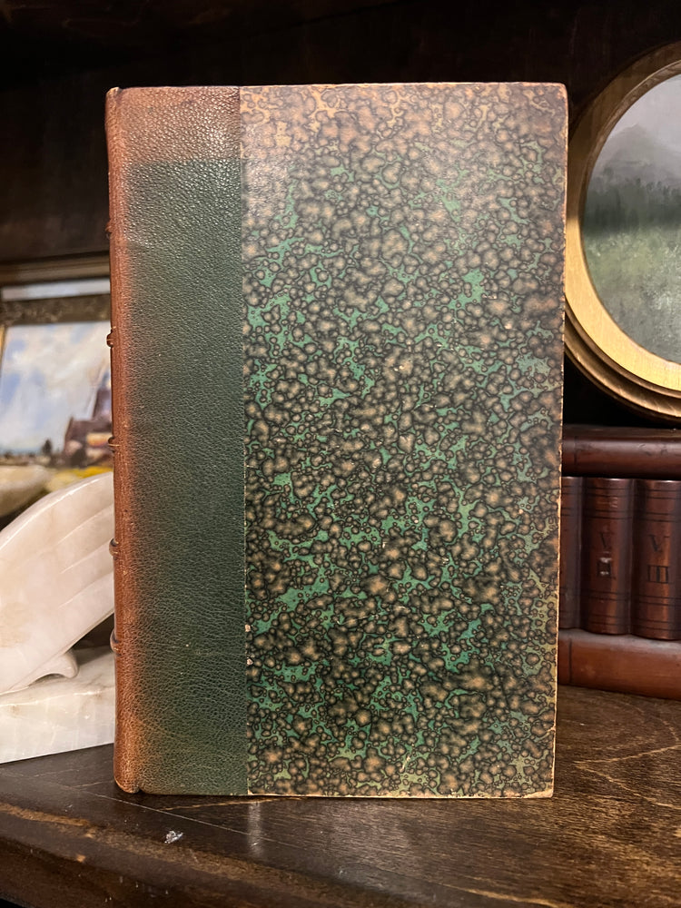 Antique French Leather Spine Book