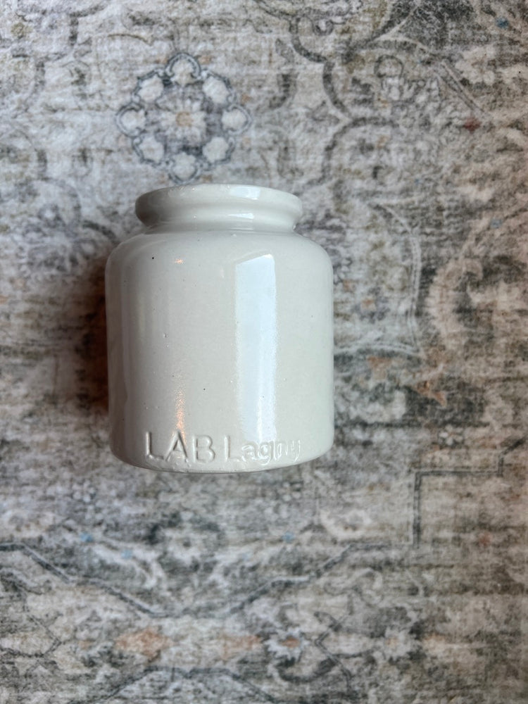 Antique Vintage French LAB Lagny Mustard Jar