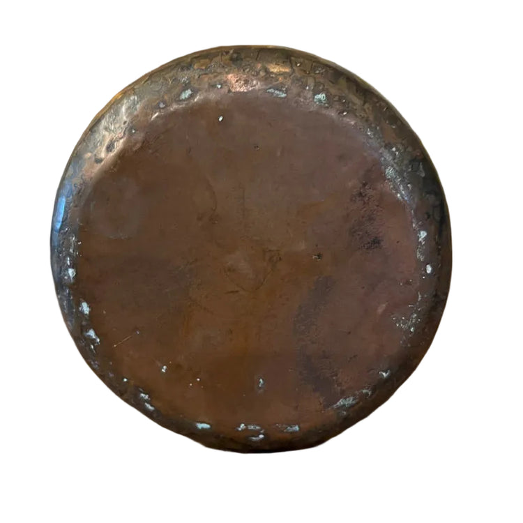 Antique Primitive Copper Cauldron