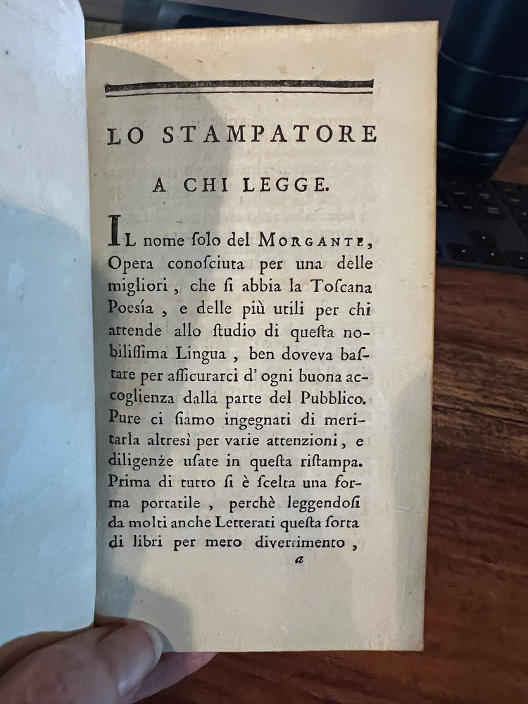 Antique Italian Mini Book, 1768